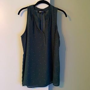 Alice blue green blouse, size L